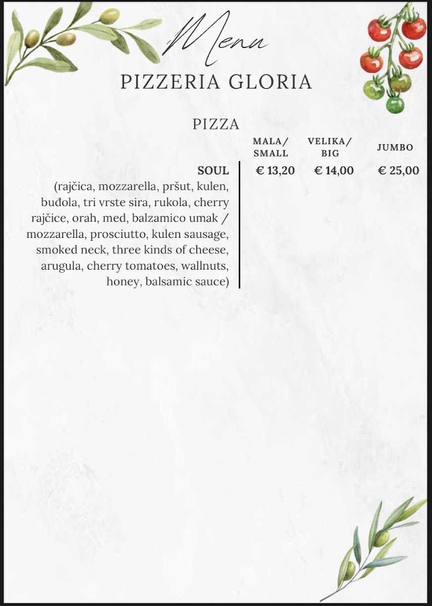 Menu Pizzeria Gloria Zagreb-6